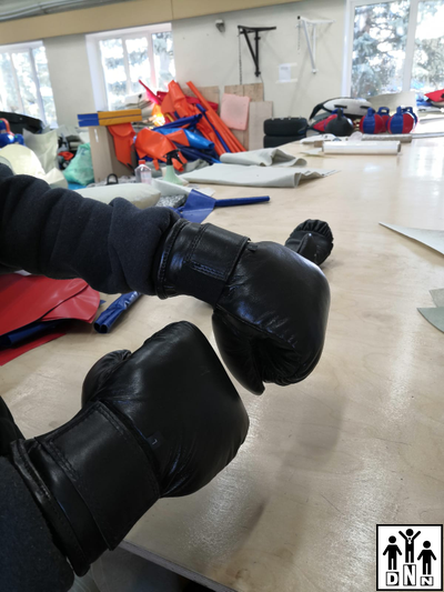 Перчатки снарядные, натуральная кожа DNN