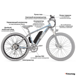 Компект 36V 350W LCD 20" передний