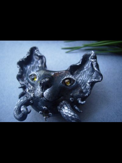 Коллекционная брошь с морским котом "Глубоководный Дэйви Кош"