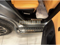 Пороги с накладным листом Папа Тюнинг d53 для JAECOO J8 2024-