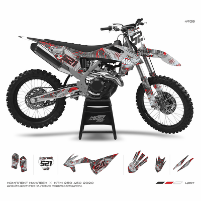 Наклейки на мотоцикл KTM ataki ef gr8 kews екатеринбург мотонаклейкару мотопленка рф ктм ktm sx sfx