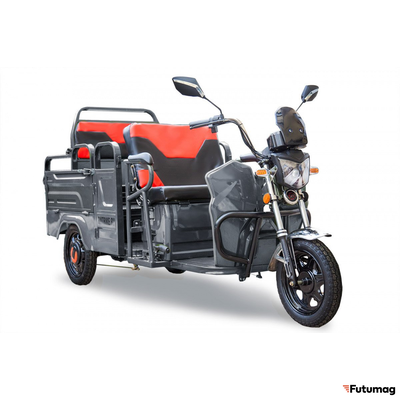 Грузовой электротрицикл Rutrike Вояж-П 1200 Трансформер 60V800W серый