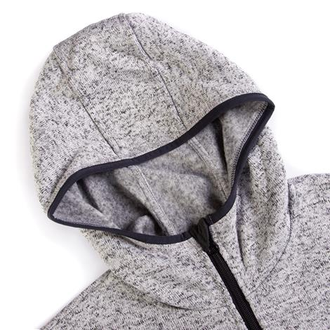 Толстовка из вязанного флиса с капюшоном, на молнии, арт.67