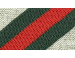 ЛАМПАСЫ №6  ш.4,0 см (10м)  зелёная-красная-зелёная полосы