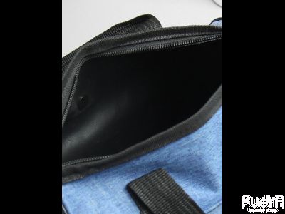 Косметичка сумочка, отдел на молнии, 2 наружных кармана, ручки, цвет синий