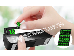 Табличка с номером телефона светящаяся в темноте (графит)