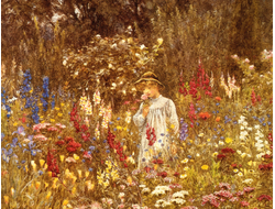 Купить картину обогреватель, репродукция Аллингем Коттеджный сад