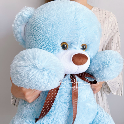 Плюшевый мишка 85 см голубой Михель