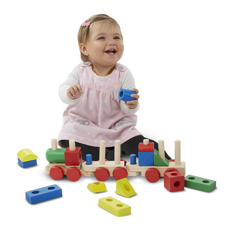 "Поезд - паровоз" конструктор пирамидка Melissa and Doug, BeeZee  Toys