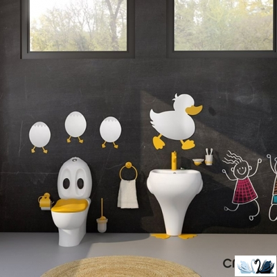 Унитаз Creavit Ducky DC360-11CB00E-0000 с бачком DC400-00CB00E-0000, детский