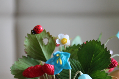 Букет из полимерной глины "Лесной подарок"