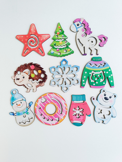 Трафареты "Зимние узоры"