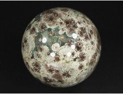 Шар "Яшма цветочная, хризантемовая", Казахстан (64 мм, 401 г) №29774