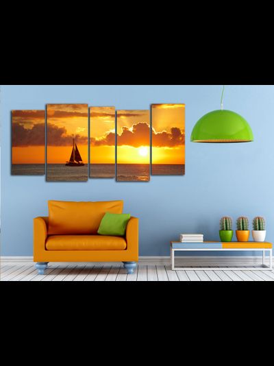 Модульная картина "Парусник"