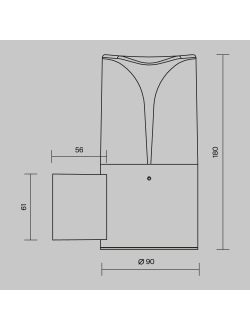 Настенный светильник (бра) Piccadilly, O016WL-01B