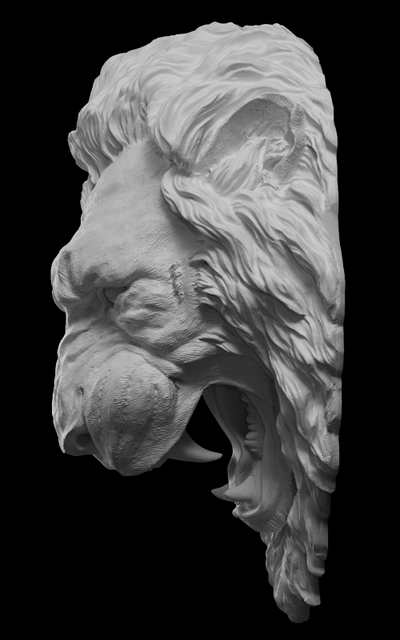 маскарон MS-002 вид с боку