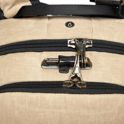 Защитная молния рюкзака Pacsafe Vibe 20L Coyote