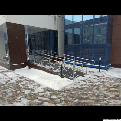 Ограждение пандуса из нержавеющей стали