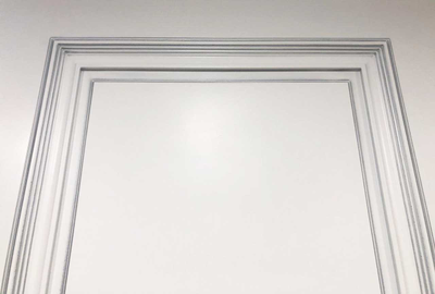 БАГЕТ 32 ПО Эмаль белая (RAL 9003)+патина серебро полный КОМПЛЕКТ