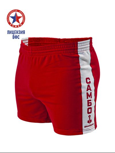 Шорты для самбо ВФС BRAVEGARD Ascend красные