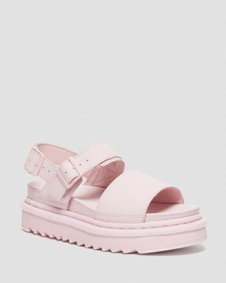 Dr. Martens VOSS WOMEN'S LEATHER STRAP SANDALS розовые