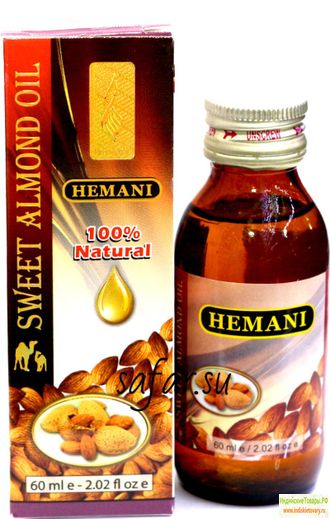 Масло "СЛАДКИЙ МИНДАЛЬ" от Hemani (Sweet Almond Oil, HEMANI) 60 мл