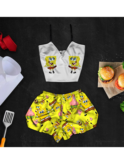 Шелковая пижама "Губка"