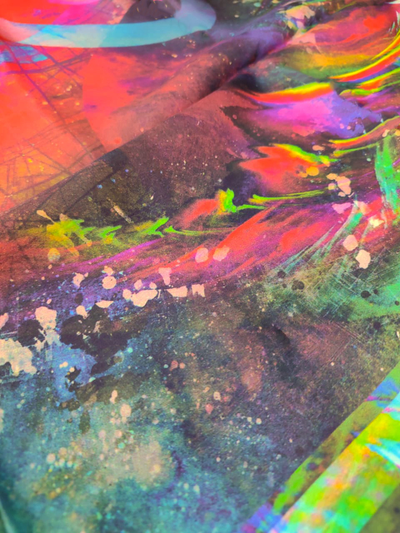 Павловопосадский платок Космос 10090-1