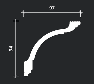 Карниз 6.50.248 - 94*97*2000мм