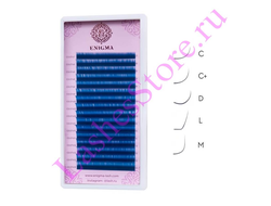 Ресницы цветные ENIGMA «BLUE» - MIX (16 линий)