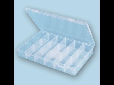 КОНТЕЙНЕР "Gamma" Коробка для шв. принадлежностей пластик ОМ-063 прозрачная