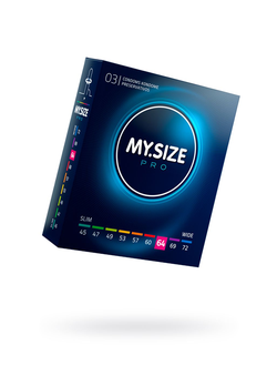 Презервативы My.Size, латекс, 22,3 см, 6,4 см, 3 шт.