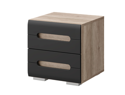 ТУМБА ПРИКРОВАТНАЯ НАОМИ (графит), 402*406*374