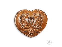 Лебеди сердце, вареная сгущенка и грецкий орех, (500 гр)