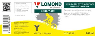 Чернила для широкоформатной печати Lomond LE140-Y-002