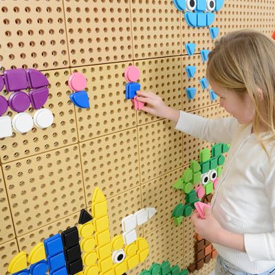 STEM Геометрические колышки, 256 шт (8 цветов) набор 1