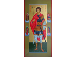 Георгий Победоносец, Святой великомученик. Рукописная мерная икона.