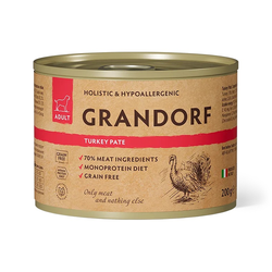 Grandorf (Грандорф) влажный корм (консерва) для собак паштет из индейки, 200 г