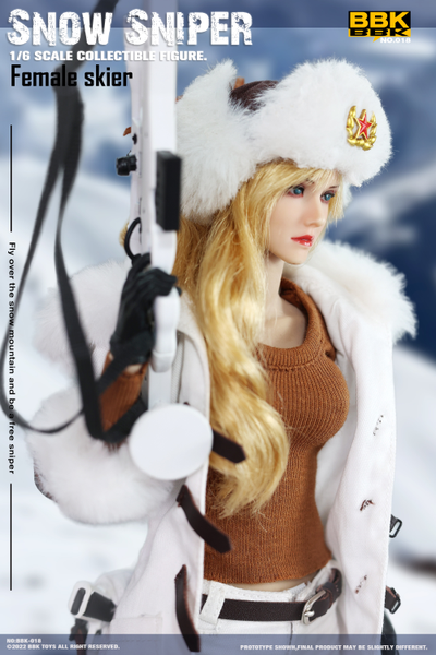 Лыжница-снайпер - КОЛЛЕКЦИОННАЯ ФИГУРКА 1/6 scale Snow Sniper (BBK018) - BBK