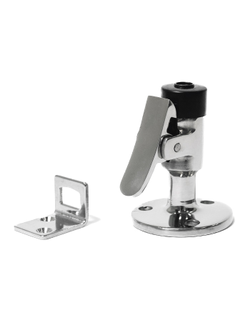 Ограничитель с фиксатором SUNFINE для двери 63 мм, нержавеющая сталь