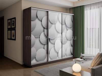 Шкаф-купе Трио-фото (Шары) 1800*450*2200