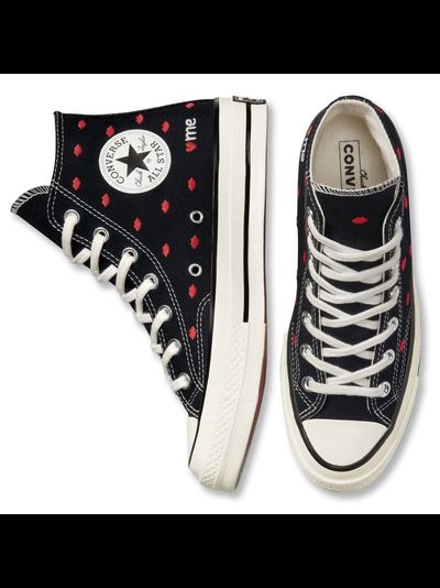 Converse Chuck Taylor Valentines Day черные высокие с губками