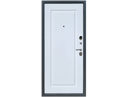 Дверь входная YoDoors - 2 Букле графит/Velluto Bianco