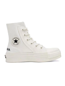 Кеды Converse x Ambush Pro Leather кожаные белые высокие