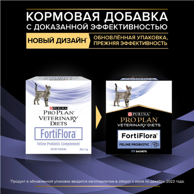 FortiFlora (ФортиФлора) пробиотик, кормовая добавка для кошек 1г