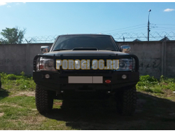 Передний силовой бампер серии Трофи на NISSAN NP300 2010-2015 (02.016.03)