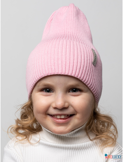 Шапка 25301-01 50%хлопок 50%акрил, розовый 52-56
