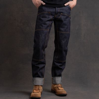 Джинсы =Brave Star= Die Hard Double Knee 14oz Hardline Japan Selvage Denim Jean