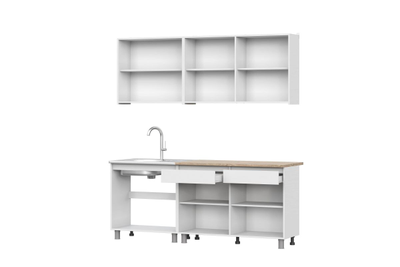 Кухонный гарнитур Симпл 2м Белый/Дуб сонома