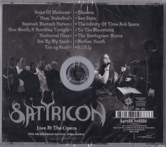 Купить Satyricon – Live At The Opera в интернет-магазине CD и LP "Музыкальный прилавок" в Липецке